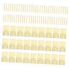 FOMIYES 100pcs Vertical Baking Pouches with Gold Pattern Cookie Wrapping Bags for Treats and Gifts Durable Flat Mouth Packaging for Holiday Parties and Homemade Snacks view 1