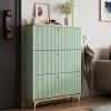 XIHAADOY Shoe Cabinet with Flip Doors Narrow Shoe Rack Cabinet with Storage Shelf Free Standing Shoes Storage Organizer view 1