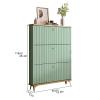 XIHAADOY Shoe Cabinet with Flip Doors Narrow Shoe Rack Cabinet with Storage Shelf Free Standing Shoes Storage Organizer view 2