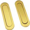 Recessed Pulls, Pure Brass Copper Chinese Antique Tea Table Dark Buckle Invisible Handle Embedded Embedded Handle Tea Tray Dark Handle view 2