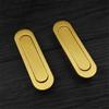 Recessed Pulls, Pure Brass Copper Chinese Antique Tea Table Dark Buckle Invisible Handle Embedded Embedded Handle Tea Tray Dark Handle view 3