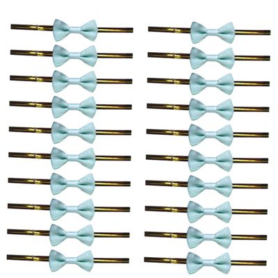 Beaupretty 100pcs Sky Bow Steel Wire Ribbon for Candy Bag Sealing Versatile Baking Package for Desserts Gifts and Crafts