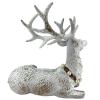 HomeLoft Basics Standing & Sitting Vintage Reindeer Figurine 12 Inch Choose Your Style (Sitting Reindeer), Gray view 4