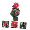 Mini Christmas Tree Xmas Tabletop Decor with Flexible Hinged PVC Branches view 3