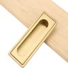 AthuAh Recessed Pulls, Recessed Handle, Concealed Handle,Embedded Handle High Temperature Glazing Sliding Door Handle Fine Buffing for Cabinet view 2