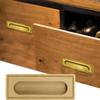 AthuAh Recessed Pulls, Recessed Handle, Concealed Handle,Embedded Handle High Temperature Glazing Sliding Door Handle Fine Buffing for Cabinet view 4