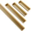 AthuAh Recessed Pulls, Tatami Hidden Door Handles, 2pcs Embedded Handle, Recessed Finger Pulls with Hidden Concealed Screws for Cabinet Wardrobe Drawer (206mm) (Size : 143mm) view 2