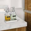 Superecap 300mL Lotion Soap Dispenser Glass (Clear) Bottle Replace Pump Refillable Liquid Soap Dispenser Dish Soap for Kitchen Bathroom view 3