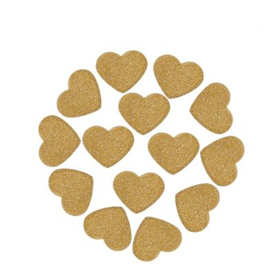 Alipis 200pcs Golden Glitter Hearts Confetti Scatters for Weddings Parties and Events Table Decorations for Valentine Day Showers Birthdays and More