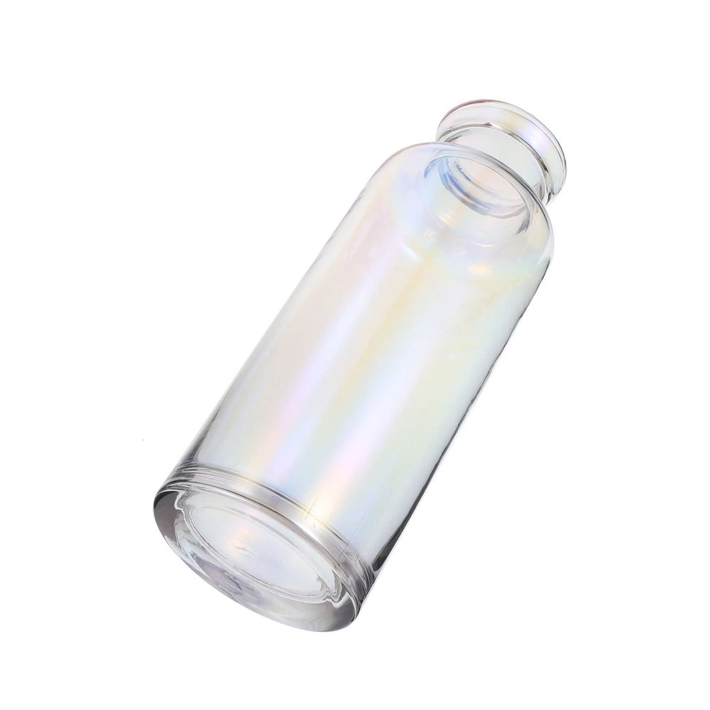 Cabilock Home Stained Glass Vase Modern Home Decor Smooth Glass Vase for Plants