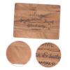 COLLBATH End Grain Cutting Board Walnut Wood Decorative Cutting Board Carved Pattern Kitchen Supply view 3