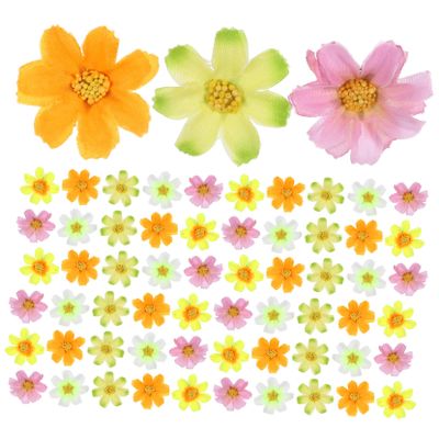 STOBOK 150pcs Grass Artificial Flower Mini Mini Flowers Heads Crafts Daisy Artificial Silk Flower Heads bar Counter Small Bonsai Africa Wreath, 3.50X3.50X1.00CM, 31KG42A7202G4DWU06M8KT6G