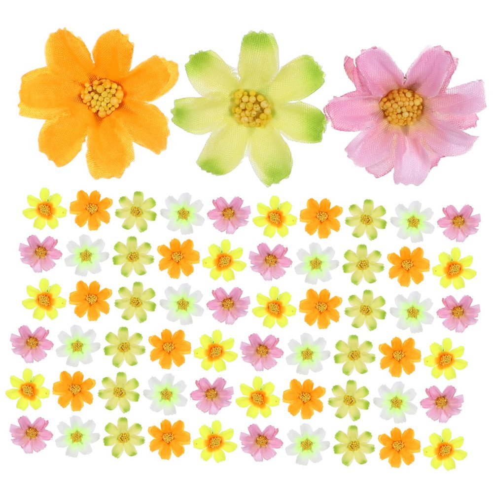 STOBOK 150pcs Grass Artificial Flower Mini Mini Flowers Heads Crafts Daisy Artificial Silk Flower Heads bar Counter Small Bonsai Africa Wreath, 3.50X3.50X1.00CM, 31KG42A7202G4DWU06M8KT6G