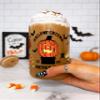 16oz Halloweentown Glass Can Cup with Lid and Straw, Boogie, Nightmare, cute halloween, spooky season cups Iced Coffee Party Favor, Custom Beer Soda, Bamboo Drinkware Aesthetic Tumblers Mug view 2