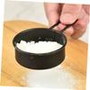 ABOOFAN 2pcs Stainless Steel Flour Sifter Mesh Handheld Baking Tool for Sifting Flour Sugar and Matcha Powder Easy to Clean Kitchen Black view 3