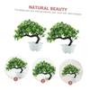 STOBAZA 2pcs Artificial Pine Tree Decor Fake Bonsai Plant Greenery Table Garland for Home Office view 2