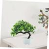 STOBAZA 2pcs Artificial Pine Tree Decor Fake Bonsai Plant Greenery Table Garland for Home Office view 3