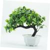 STOBAZA 2pcs Artificial Pine Tree Decor Fake Bonsai Plant Greenery Table Garland for Home Office view 4