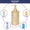 Harry Potter Bathroom Organizer Set - 4 Piece White and Gold Hogwarts Crest Accessories Includes Resin Soap Dispenser, Soap Dish, Toothbrush Holder and Tumbler - Bathroom Dcor view 2