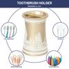 Harry Potter Bathroom Organizer Set - 4 Piece White and Gold Hogwarts Crest Accessories Includes Resin Soap Dispenser, Soap Dish, Toothbrush Holder and Tumbler - Bathroom Dcor view 4