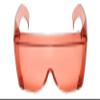 Calabria 3000 Fitover Safety Glasses with Uni-Lens  [Pink Fl-41] Wrap Around Eye Protection | Anti-Fog Scratch Resistant | Protective Eyewear view 2
