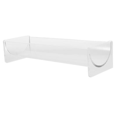 ABOOFAN Acrylic Rectangular Dessert Serving Tray Versatile Snack Holder for Parties Picnics and Gatherings Unique U-Shape Design for Easy Food Display for Cookies Fruits and Appetizers