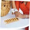 ABOOFAN Acrylic Rectangular Dessert Serving Tray Versatile Snack Holder for Parties Picnics and Gatherings Unique U-Shape Design for Easy Food Display for Cookies Fruits and Appetizers view 4
