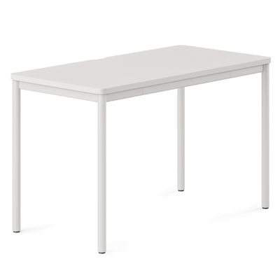 Branch Daily Desk - Functional at Home Office Desk with Effortless Assembly, Timeless Design, Rounded Corners, and Built-in Cable Notch - 36 W x 28.5 H x 24 D - White Work Table