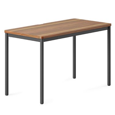 Branch Daily Desk - Functional at Home Office Desk with Effortless Assembly, Timeless Design, Rounded Corners, and Built-in Cable Notch - 36 W x 28.5 H x 24 D - Walnut Work Table