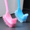 SUREK Soft Modern Toilet Brush Plastic Long Handle Floor Wall Hanging Dual-use Bath Cleaning Brush Toilet Bowl Brush Double-Sided Reusable, Pink view 4