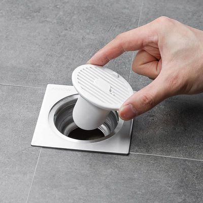 UNbit Floor Drain Floor Drain Core Shower Drain Stopper Sewer Bathtub Filter Plug Bathroom Toilet Accessories 1PCS (Color : Light Grey)