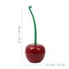 SUREK Soft Creative Toilet Brush Plastic Cute Toilet Bowl Brush and Holder kit Toilet Cleaning Brush for Bathroom deep Cleaning Reusable, Red view 2