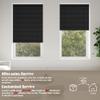 Sulugood Cordless Aluminum Mini Blinds for Windows 1" Room Darkening Metal Horizontal Window Blinds Venetian Light Adjust Window Shades for Home Office Living Room Door Black,28" W x 56" H view 2