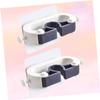 GRIRIW Punch Mop Holder 2pcs Wall Mount Broom Rack for Bathroom Laundry Kitchen view 3