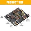 Famhap Spice Drawer Organizer, 8 Tier Expandable from 11.7" to 23.2" Seasoning Rack Tray Insert for Kitchen Drawers, Spice Rack Tray for Drawer/Countertop (Black) view 2