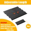 Famhap Spice Drawer Organizer, 8 Tier Expandable from 11.7" to 23.2" Seasoning Rack Tray Insert for Kitchen Drawers, Spice Rack Tray for Drawer/Countertop (Black) view 4