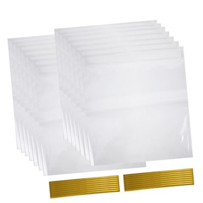 FOMIYES 100pcs Transparent Baking Wrapping Bags for Dessert Cookies and Biscuits Reusable and Recyclable Toast Bags for Holiday and Party Packaging