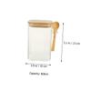 DECHOUS 2sets Ball Jars Glass Storage Containers Lids Reusable Glass Food Storage Canister for Cereals Dried Food Jars view 4