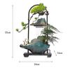 LINKIO Decorative Indoor Fountain Modern Simple Tabletop Fountain, Ceramic Flowing Water Ornaments, Tablescape, Home Living Room, Entrance Hall Tabletop Fountain Rockery Fountain Home view 2