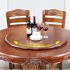 FUREMA 30" Large Lazy Susan Turntable Wooden Rotating Tray Serving Plate Dining Table Centerpieces Round Turntable, Smooth Silent, 360 Degree (Color : Wood, Size : 90cm/36) view 3