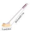 Soft Plastic Toilet Brush White Toilet Bowl Brush Wall Mounted Floor Stand Toilet Cleaner Brush Compact Size Bathroom Set Reusable view 2