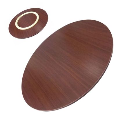 FUREMA Wood Revolving Plate Large Lazy Susan 30in 20in 24in 36in 40in 50in, Kitchen Turntable 360 Swivel, Service Tray for Dining Table, Sturdy, Oversized, Easy to Clean (Color : Mahogany, Size : 9