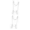 LABRIMP 2pcs Stainless Steel Long Boot Organizer Rack Space-Saving Footwear Display Stand for Boots Design with Compact and Practical Functionality view 1