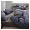 QuKan Bed, Nordic Grey Blue Stripes Duvet Cover Set Cotton Queen King Size Bedding Set Bedlinens Sheet Pillowcases, MM-102 view 3