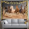 HAPPBIRTH Galloping Desert Steed Horses Tapestry Meme Funny Tapestries for College Dorm Poster for Bedroom Wall Art Decor Banners 40"x60" view 2