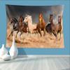 HAPPBIRTH Galloping Desert Steed Horses Tapestry Meme Funny Tapestries for College Dorm Poster for Bedroom Wall Art Decor Banners 40"x60" view 3