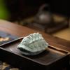 IBONSON Ceramic Tea Set Classic Turtle Shell Tea Pet, Green Sand Stone Tea Pet, Chinese Tea Ceremony Accessories, Home Decoration Ornaments Kung Fu Tea Set view 3