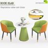 Reception Table And Chair Combination, Negotiation Reception Tables And Chairs, Conference Room Table, Coffee Table And Chair Set, Suitable For Living Room, Study Room And Apartment ( Color : Green , view 4