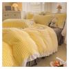 Winter Thickened facecloth Quilt Cover Warm Coral Velvet Quilt Cover Sheet Pillowcase Soft Luxury Quilt Cover Bedding Set, Luxury Bed in a Bag (E 180x220cm) view 4