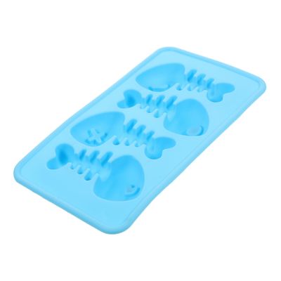 ABOOFAN Fishbone Silicone Ice Cube Tray Eco-friendly Popsicle Maker for Summer Fun Unique Food-grade Silicone Random Color Molds for Diy Ice Treats